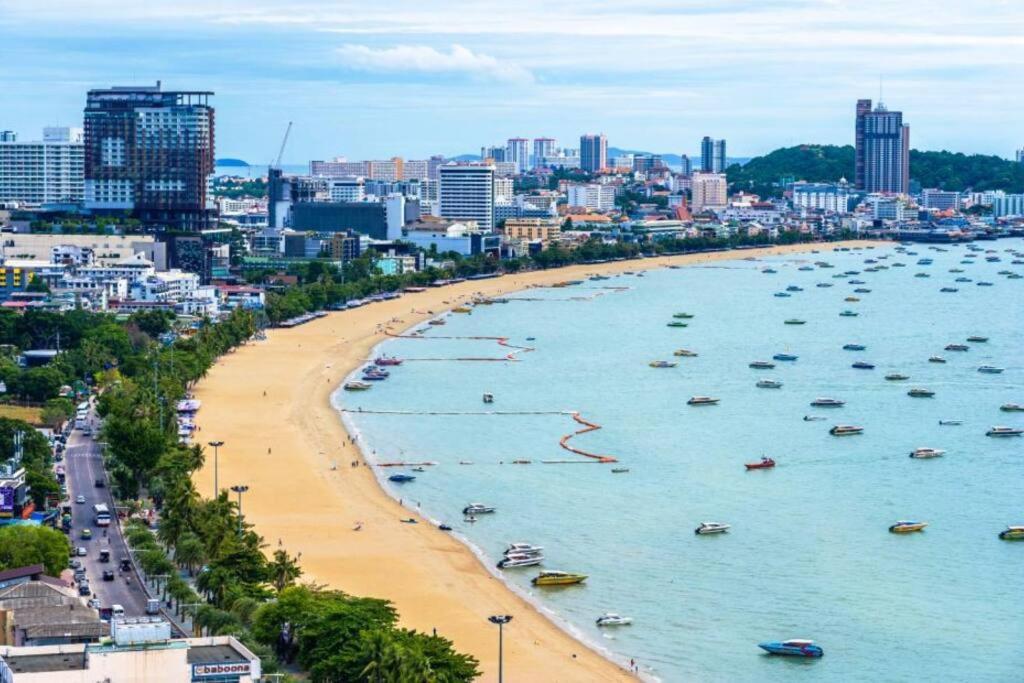 Central Pattaya - Sea View Large Balcony Condo With Infinity Pool Exteriör bild