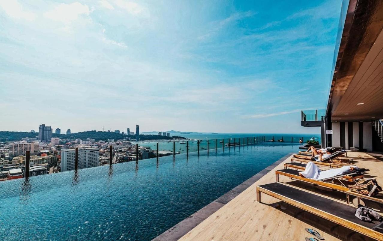 Central Pattaya - Sea View Large Balcony Condo With Infinity Pool Exteriör bild