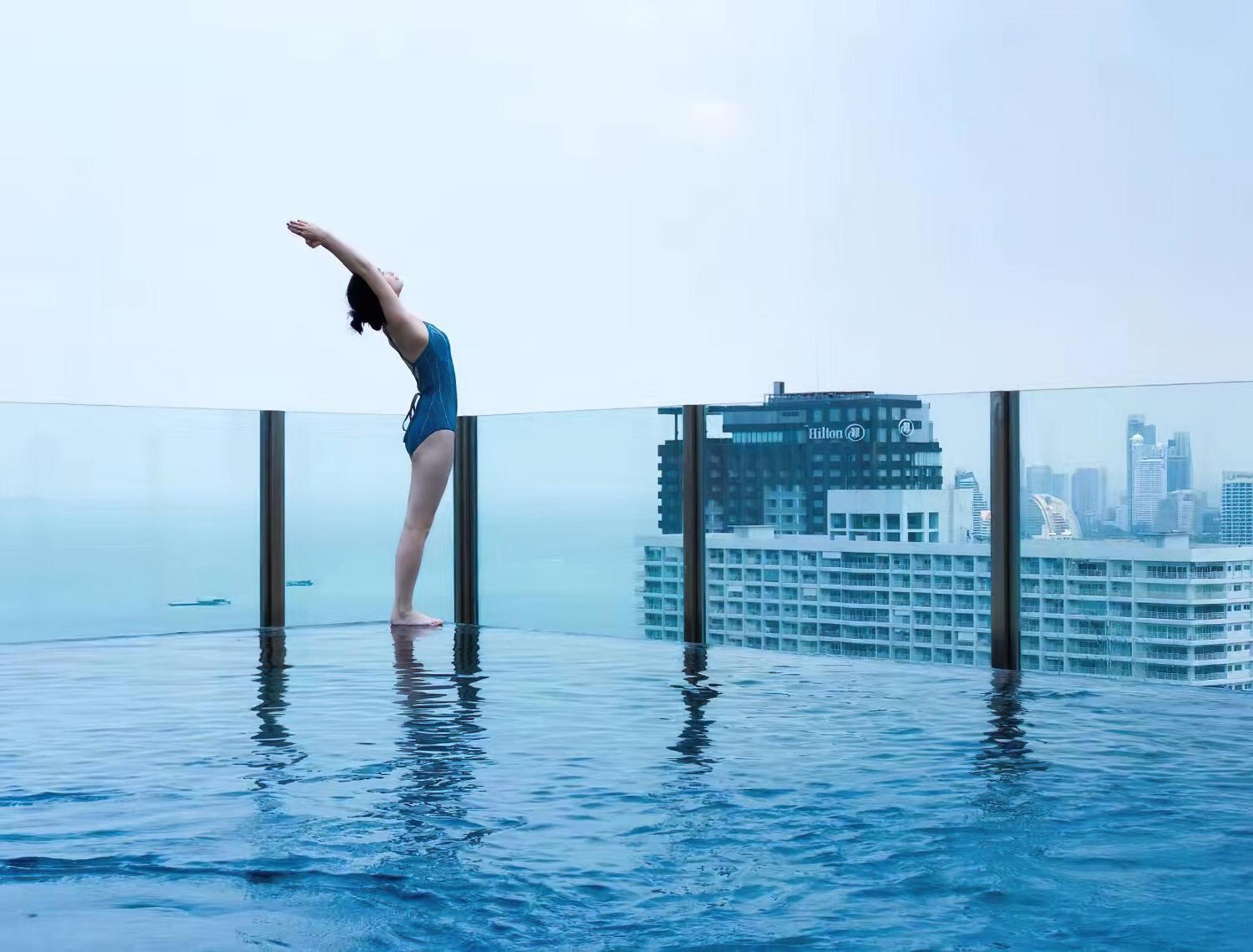 Central Pattaya - Sea View Large Balcony Condo With Infinity Pool Exteriör bild