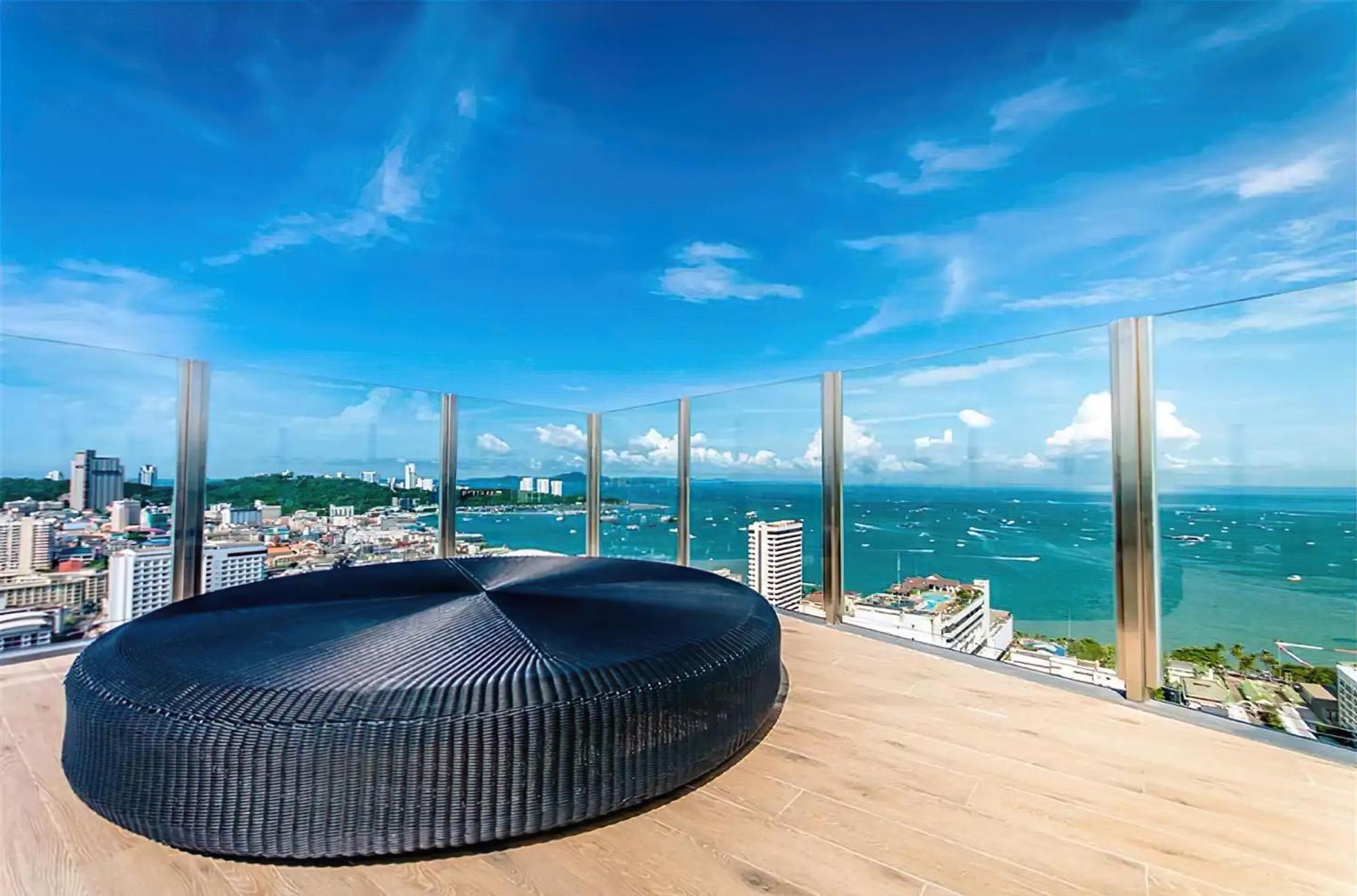 Central Pattaya - Sea View Large Balcony Condo With Infinity Pool Exteriör bild